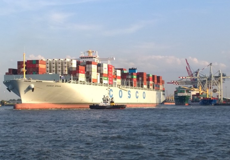 Set Chinese shipping group COSCO container shipping head